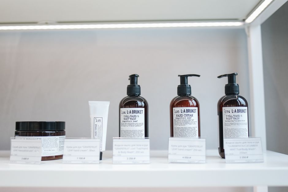 A minimal lineup of gentle skincare products suited for sensitive skin